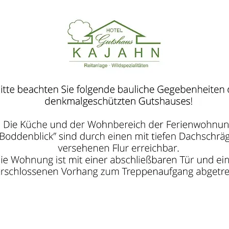 Otel Gutshaus Kajahn Gustow (Vorpommern-Rugen)